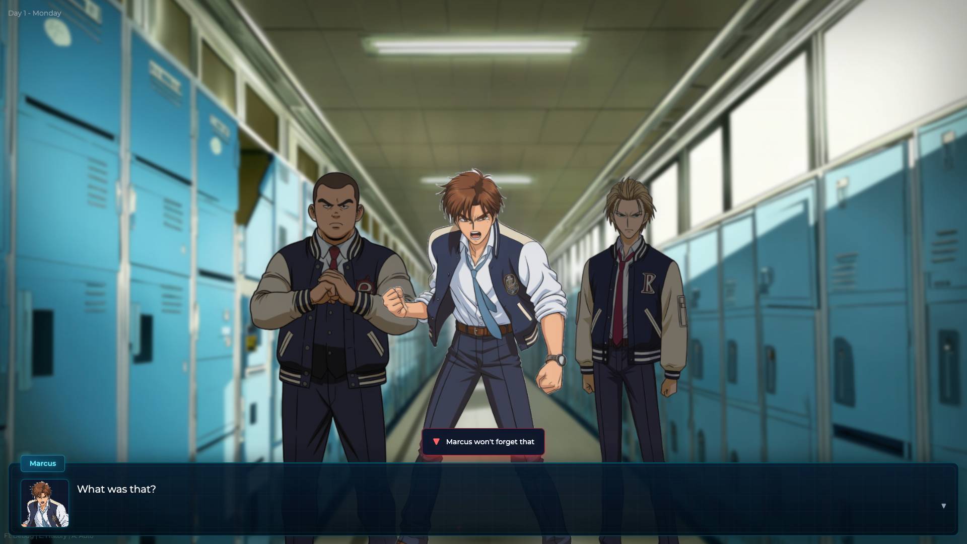 Dialog when you talked back to Marcus